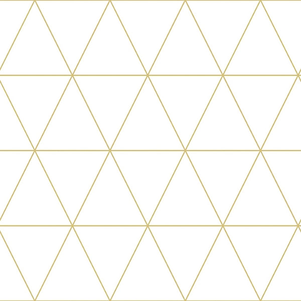 Leda Metallic Geometric Wallpaper