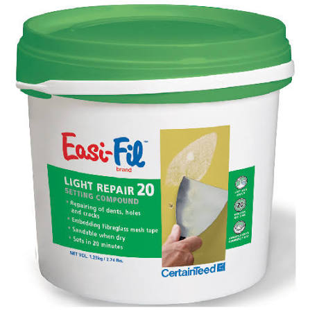 CertainTeed Easi-Fil Light Repair 20 Drywall Compound - 1.25 kg - 50-sq. ft.