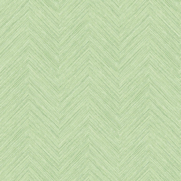 Caladesi Green Faux Linen Wallpaper