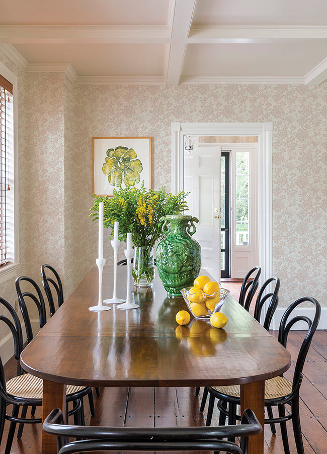 Helen Mauve Floral Trail Wallpaper