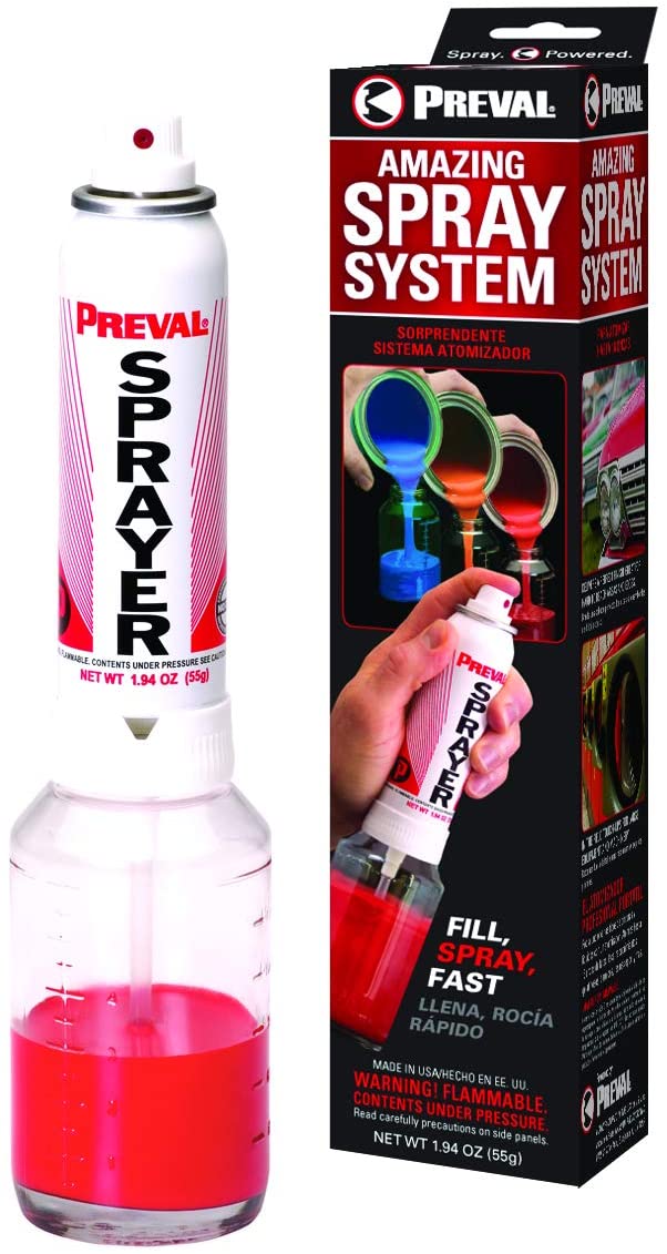 PREVAL Vaporisateur/aérosol rechargeable - Application peinture