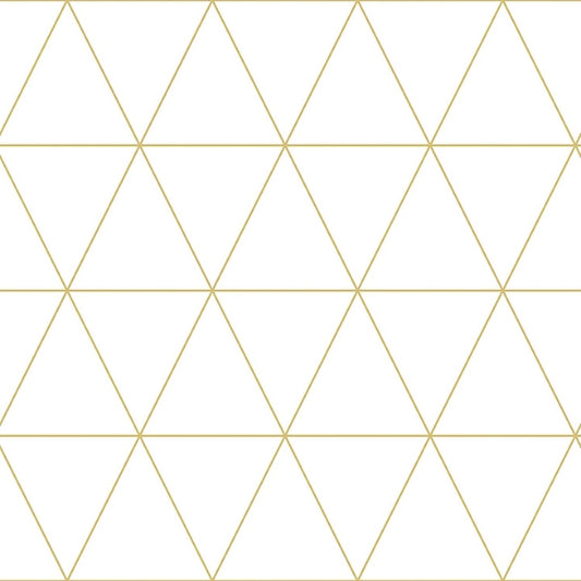 Leda Metallic Geometric Wallpaper