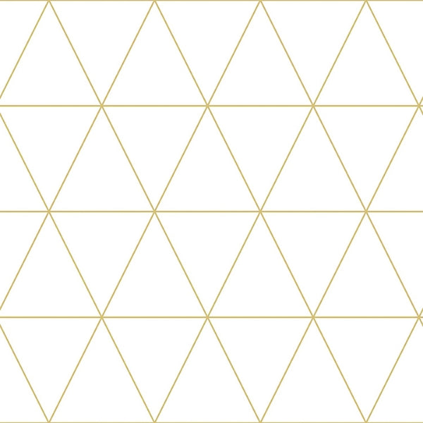 Leda Metallic Geometric Wallpaper