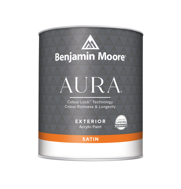 Aura Waterborne Exterior Paint - Satin Finish 631