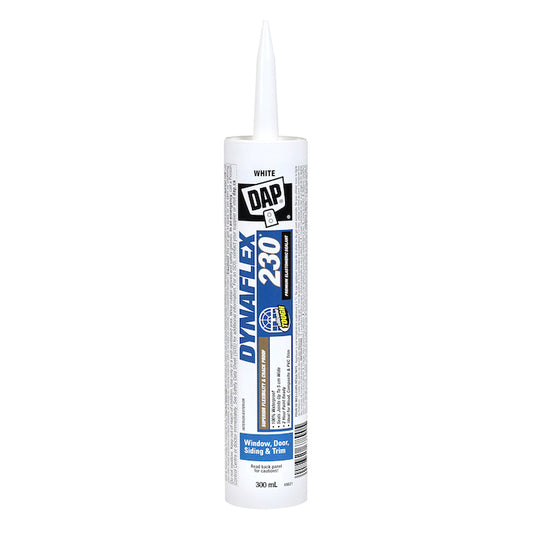 DAP DYNAFLEX 230 300-ml White Latex Sealant for Doors and Windows