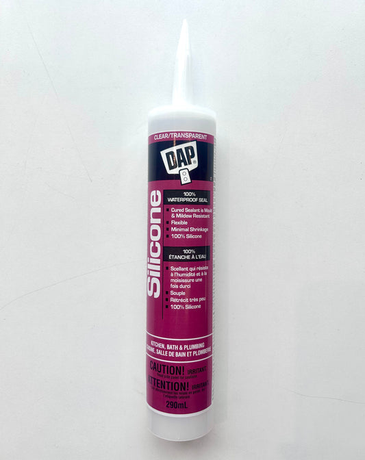 DAP 290-ml Clear Kitchen and Bathroom 100% Silicone Sealant