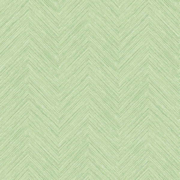 Caladesi Green Faux Linen Wallpaper