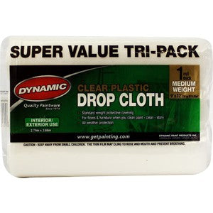 Dynamic Clear Plastic Drop Cloth