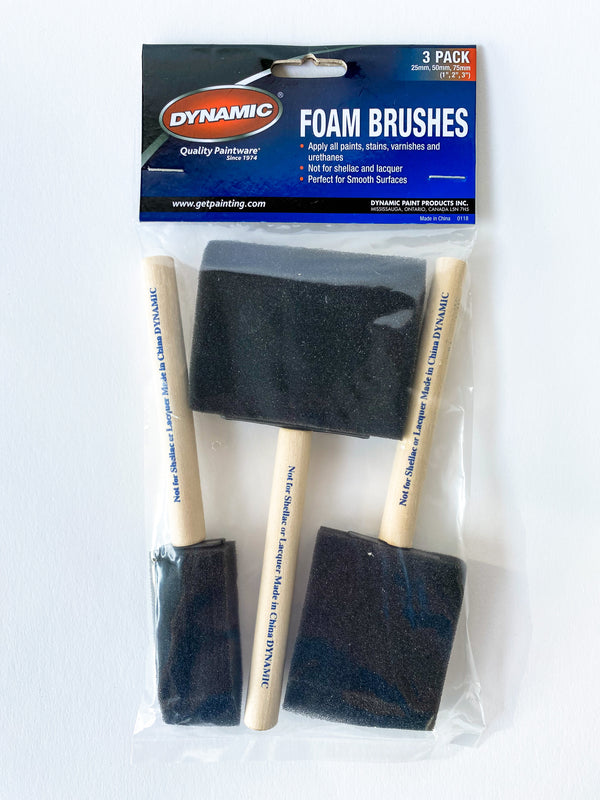 Foam Brush - 3 Pack