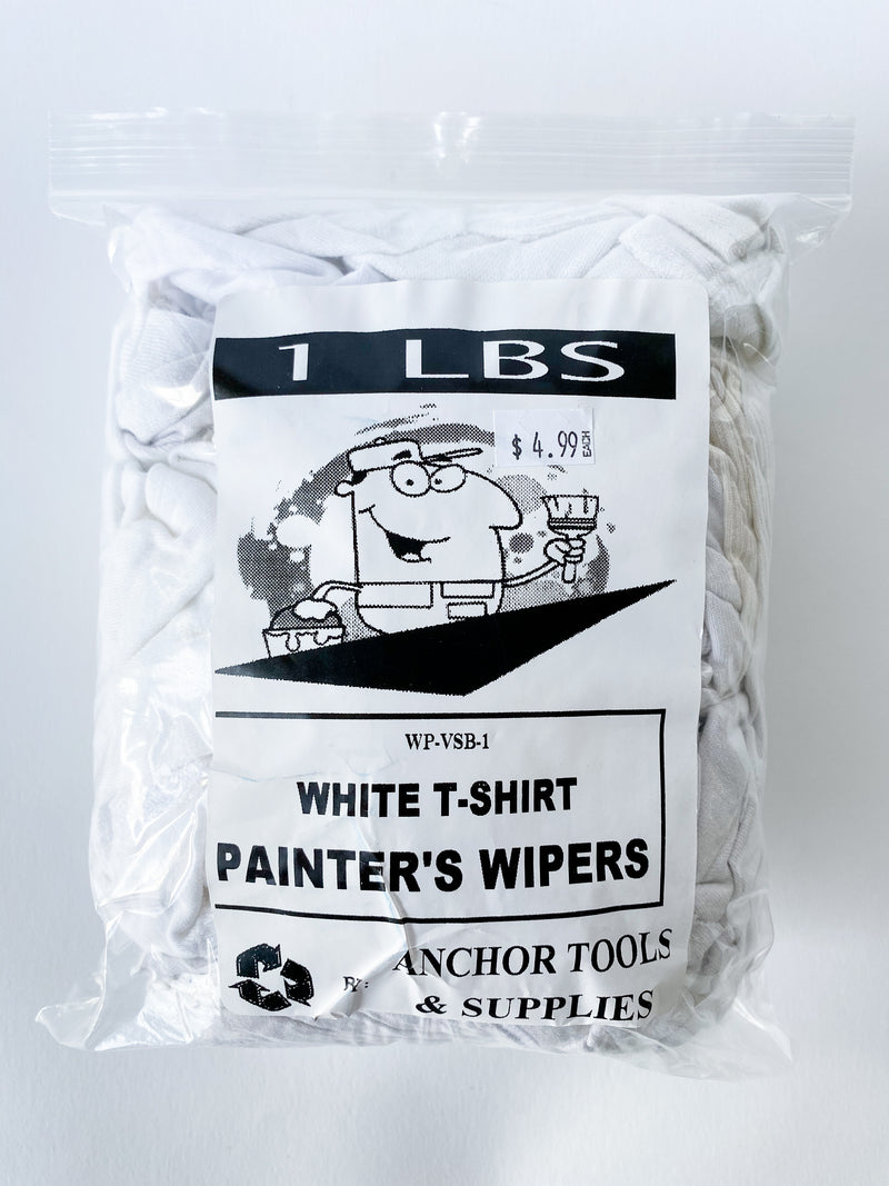 White T-Shirt Painter's Wipers