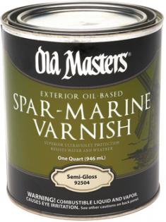Old Masters Exterior Oil-Based Spar-Marine Varnish